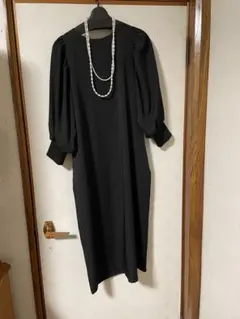 【新品未使用】ブラック　ワンピース　フォーマル使用可