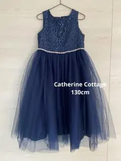 Catherine Cottage ドレス ネイビー 130