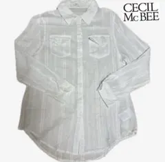 CECIL Mc BEE セシルマクビー 長袖 シャツ 襟シャツ レディース