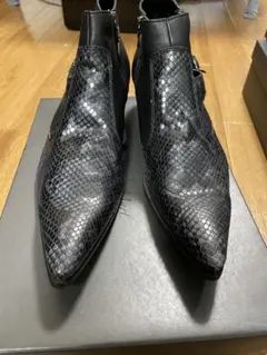 【未使用　貴重Lサイズ】TORNADO MARTショートブーツ パイソン柄のサムネイル