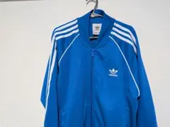 アディダス　adidas　トレフォイルロゴ　ジャージ　ブルー　XL