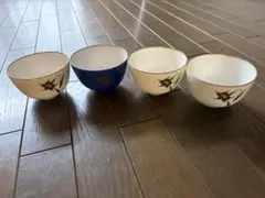 香蘭社　フローラルパターン湯飲み4個セット