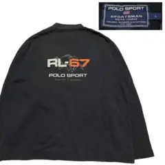 【90s】 ラルフローレン　ポロスポーツ　RL-67 スウェット　ブラック