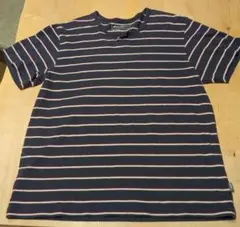 Eddie Bauer ヘンリーネック ボーダーTシャツ XLのサムネイル