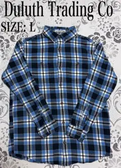 USA古着 Duluth Trading Co フランネルシャツ 長袖 Ｌサイズ