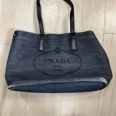 PRADA Denim+Vitello トートバッグのサムネイル