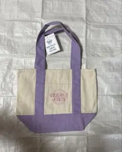 美品　トレダージョーズ　ミニパステルキャンバストートバッグ　ラベンダー色のサムネイル