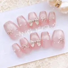 ネイルチップ マグネット フレンチガーリー ワンホン 量産型 韓国 ちゅるん