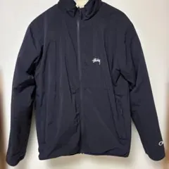 リバーシブル　Stussy フリースジャケット ホワイト/ブラック