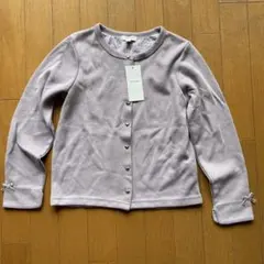 any FAM 薄紫 カーディガン 130