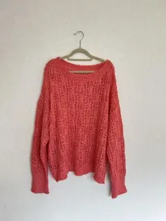 mystic メッシュニット　ピンク