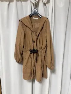 エムズエキサイト アウター カーディガン 茶色 ブラウン リボン コート