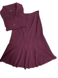 【新品　タグ付き】　バーガンディ セットアップ スカート　38 フォーマル　普段