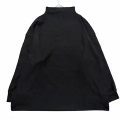 新品！ ユニクロ ソフトニットフリース モックネックT 黒 ３XL