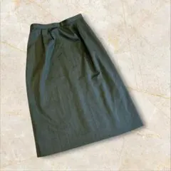 タイトスカート　スーツ　グレー　ストライプ　フリーサイズ