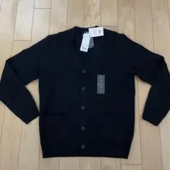 UNIQLO プレミアムラムウール ブラック カーディガン M