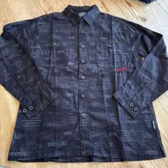 90s、BOBBY GANG 長袖シャツ L 黒 総柄