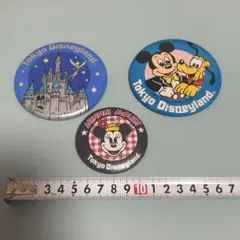 東京ディズニーランド 開園初期 缶バッジ 3点セットのサムネイル