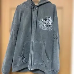 GALFY 染め染めわんちゃんボロボロパーカー メンズ レディース 中型犬のサムネイル