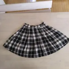 SHEIN チェック柄フレアスカート XS