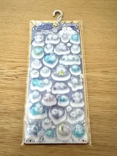 【新品】ストーンつき　メロウアクアリウム　シマエナガ　ウォーターシール
