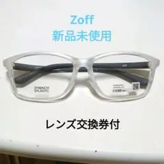 《新品未使用・レンズ交換券付》Zoff メガネ NEO SPORTY 白