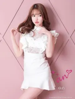 ♡an♡ マーメイドフリルドレス 襟付き M