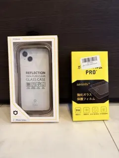 iFace クリアケース iPhone 15Plus・ガラスフィルム付き