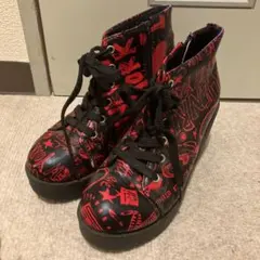 cst&p 厚底 ブーツ 赤黒 レッドブラック パンク サブカルのサムネイル