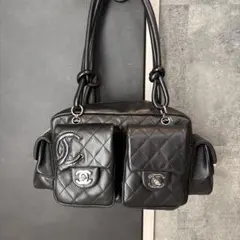 美品 CHANEL シャネル カンボンライン マルチポケット カンボンライン