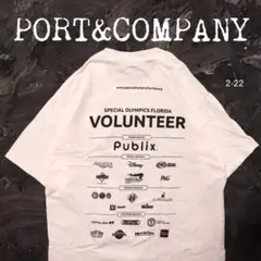ポート　白Tシャツ　企業ロゴ　オリンピック　ディズニー　ロンジョン　ユニバ