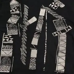 1990年代 オーバーサイズ 黒 Tシャツ グラフィックプリント