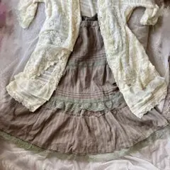 【新品】アクシーズファム フェアリーグランジ レース ロングスカート 森ガール