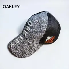 【正規品】オークリー メッシュキャップ 縦ロゴ USA刺繍 杢グレー 黒 ゴルフのサムネイル
