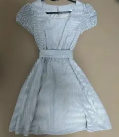 【CLEAR IMPRESSION】ストライプ柄 半袖ワンピースのサムネイル