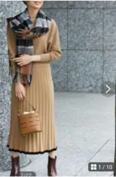 ROPE ベージュ ニットセットアップ M