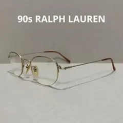 美品 ポロバイラルフローレン ヴィンテージ ゴールド 眼鏡 リムレス