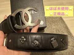 【ほぼ未使用】シャネル ココマーク ベルト カメリア NO.5香水瓶 85/34