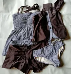 未使用新品　7号　S 水着セット　ブラウン