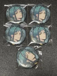 ツイステ展　ブレイジングジュエル　缶バッジ　フロイド