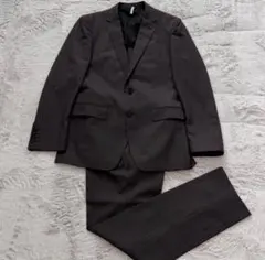 極美品　MAJI メンズスーツ セットアップ Y6 ブラック ストライプ　ウール