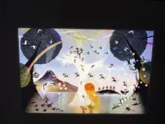 朝焼けに染まる記憶 アクリル画 物語を読む絵画 キャンバスF10