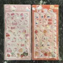 ♡*ん様 キティ ぷっくりシール 立体 3D ぷくぷくシール ピンク レッド 2