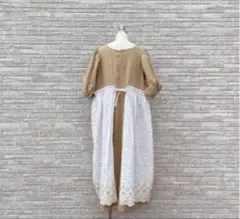 新品☆サマンサモスモス☆立川限定☆リネンエプロンワンピース