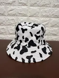 牛柄 バケットハット リバーシブル (レディース)