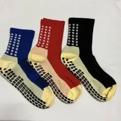 スポーツソックス　グリップソックス　3足 24〜27.5cm サッカー　野球