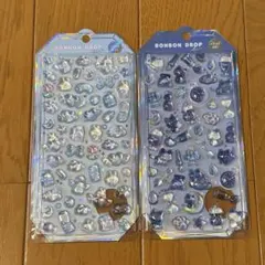 ボンボンドロップシール シャーベットシリーズ　よるねこ　うさぎ　セット