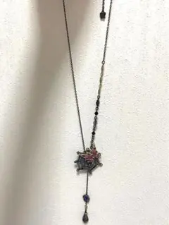 ヴィンテージ サフィレット サフィリーン フラワーネックレス