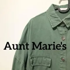 【Aunt Marie's】ダメージ加工が可愛い♡カーキアウター