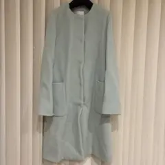 M-PREMIER ミントグリーン ロングコート